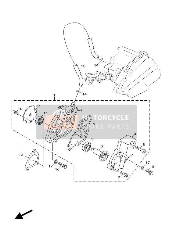5STE11851100, Cover, Cilinderkop Kant 1, Yamaha, 0